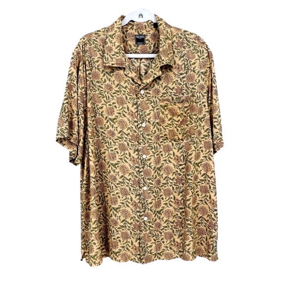Todd Snyder Other - Todd Snyder Mens XXL Floral Block Print Rayon Camp Collar Shirt SH80-0640-03-13